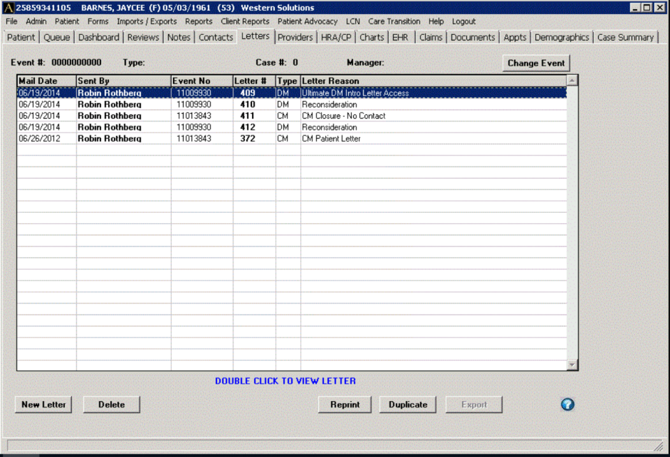 screenshot of AveCare