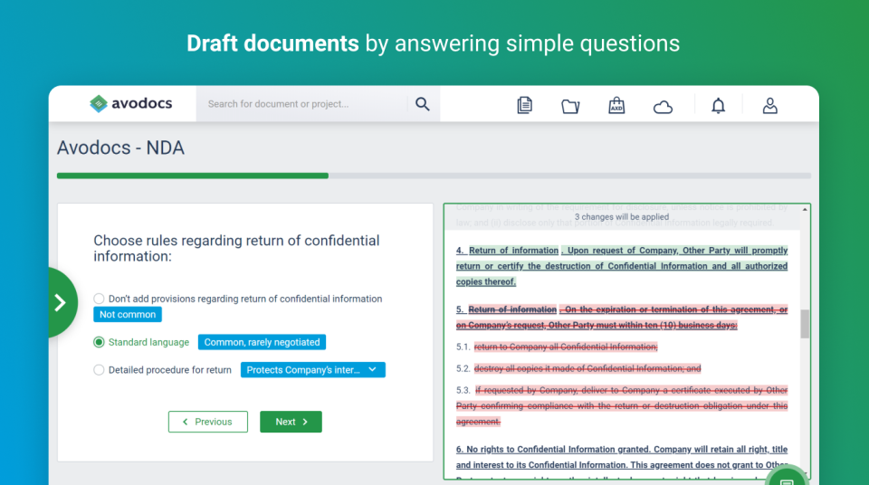 screenshot of Avodocs