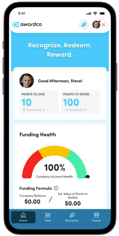 screenshot of Awardco