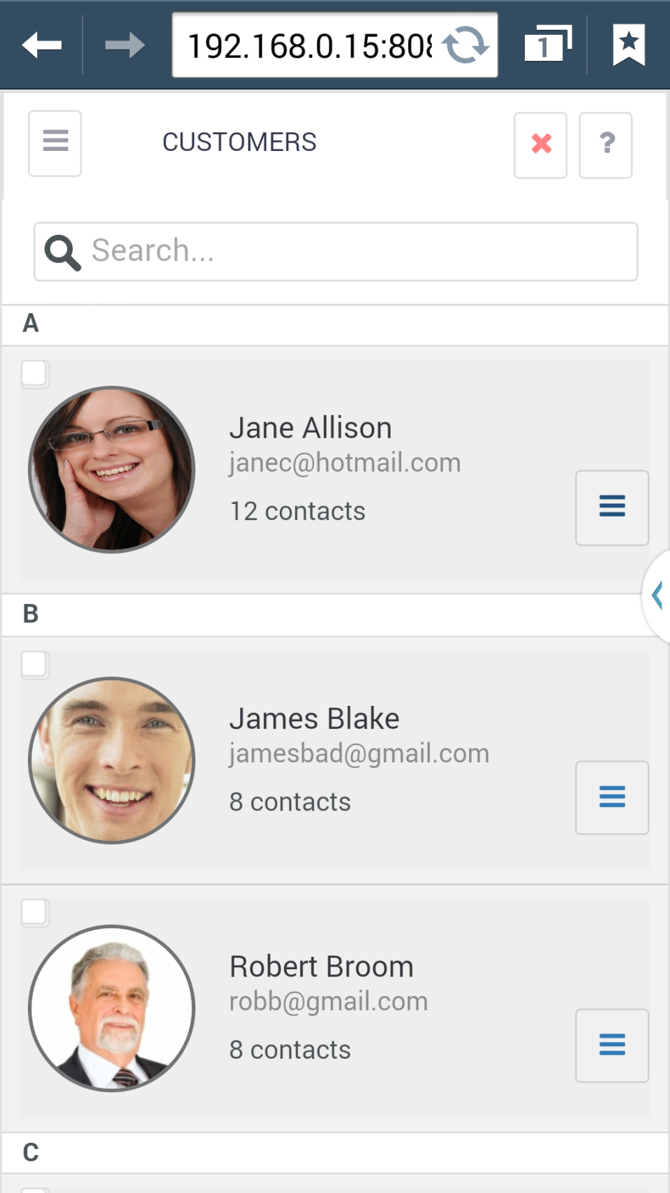screenshot of AwareIM
