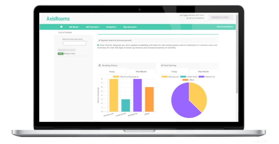 screenshot of AxisRooms