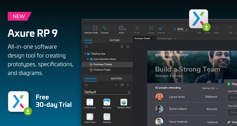 screenshot of Axure