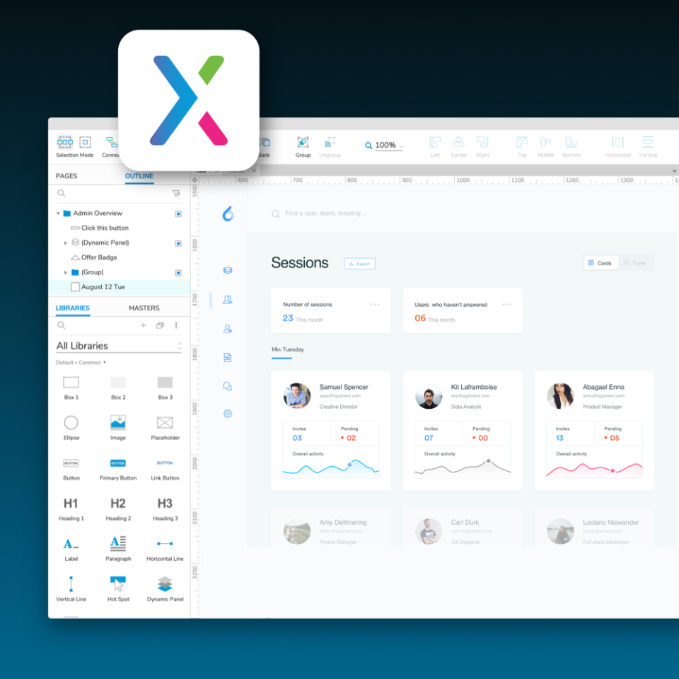 screenshot of Axure