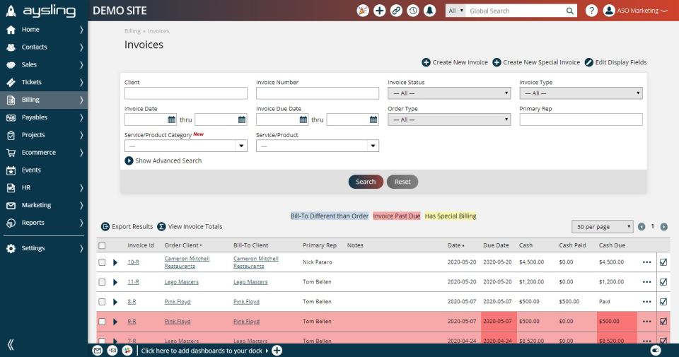 screenshot of Aysling