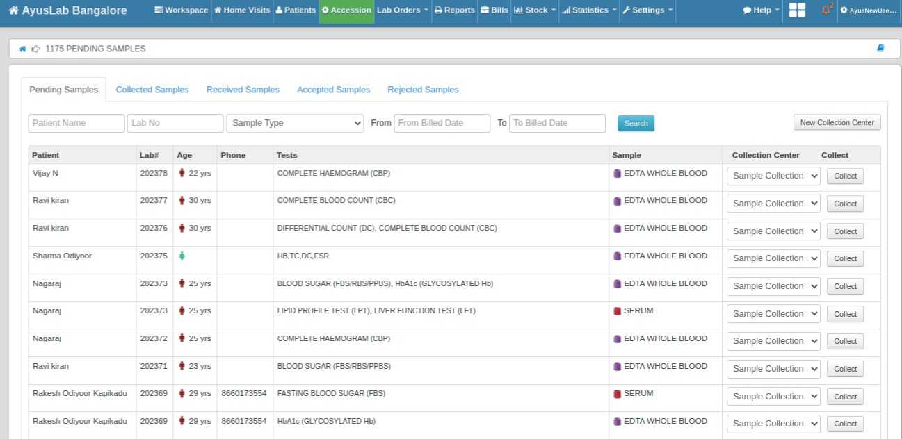 screenshot of AyusLab