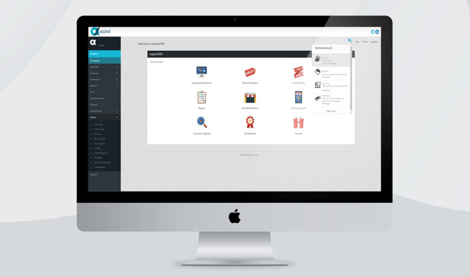 screenshot of AzpiralPRO