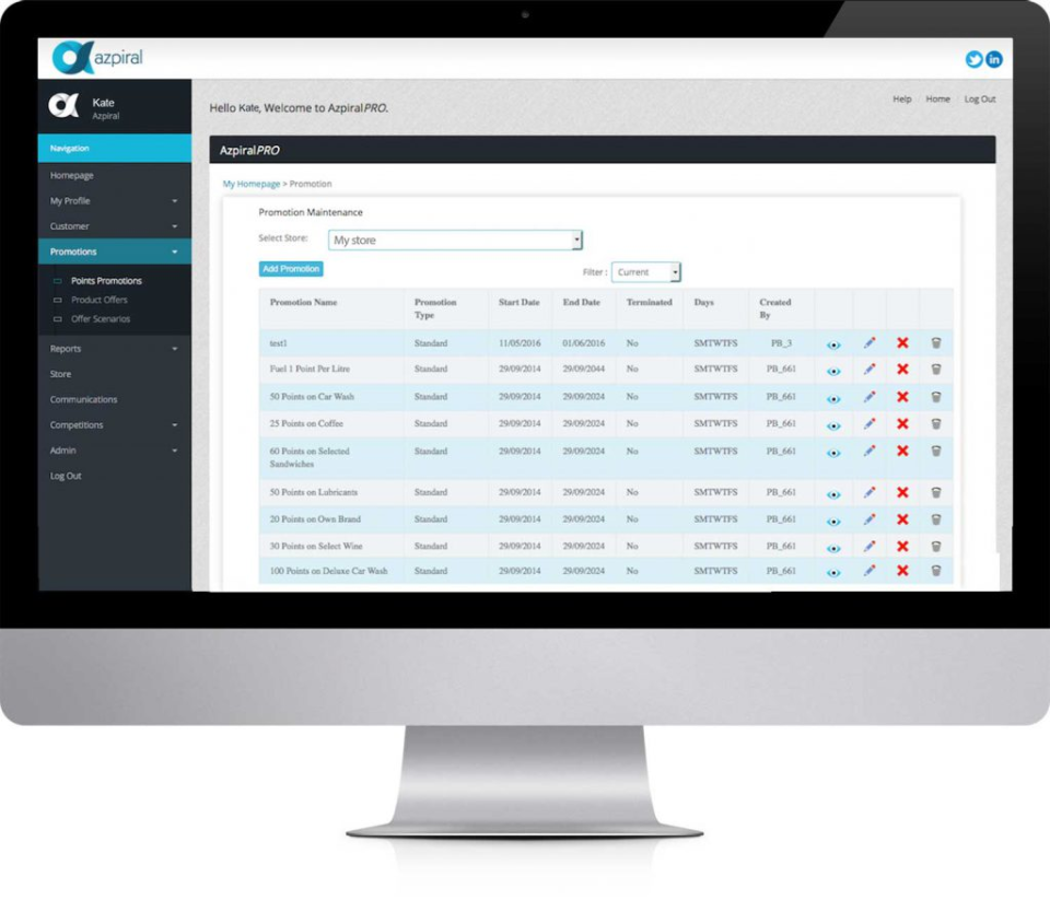 screenshot of AzpiralPRO