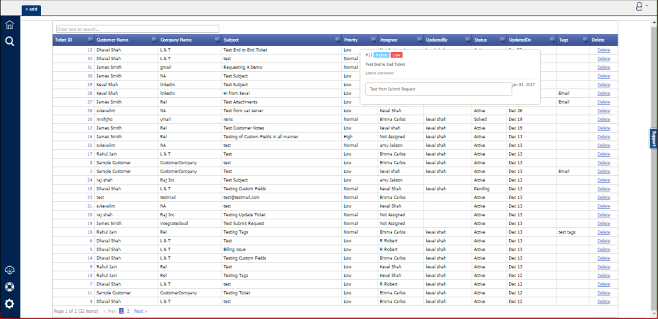 screenshot of AzureDesk