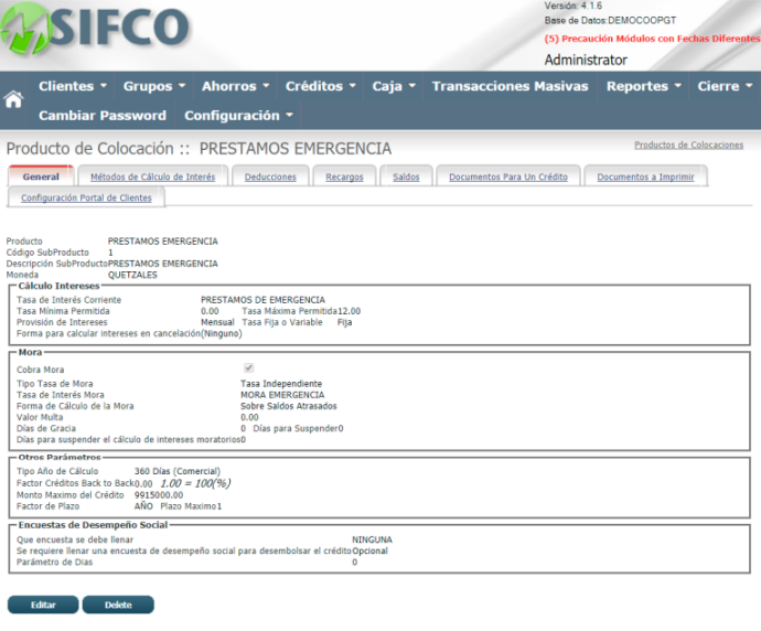 screenshot of B1Money