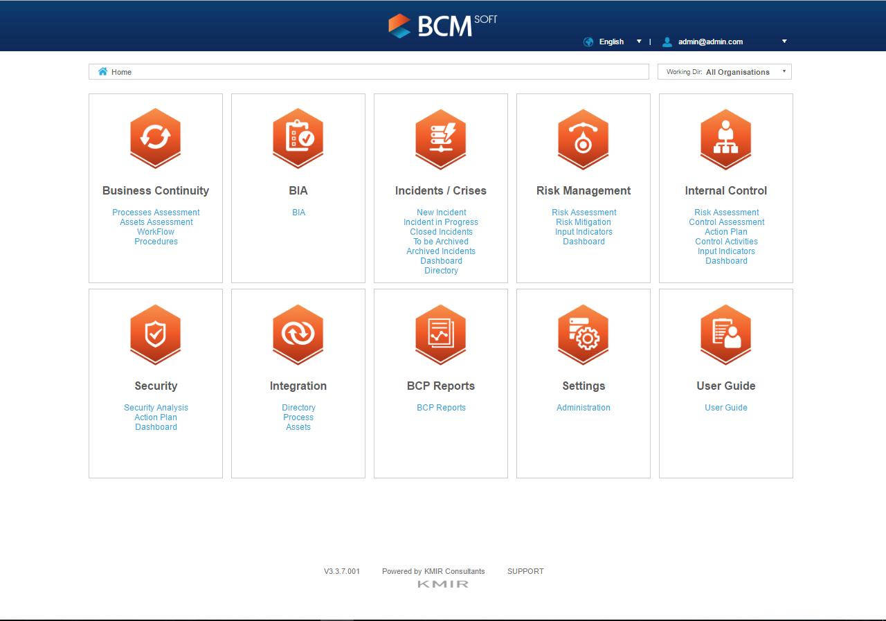 screenshot of BCMsoft