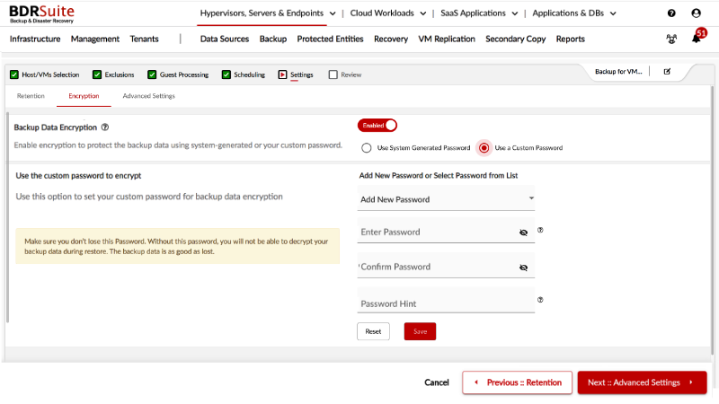 screenshot of BDRSuite