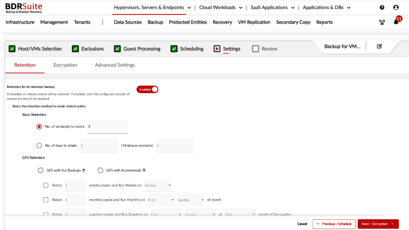 screenshot of BDRSuite