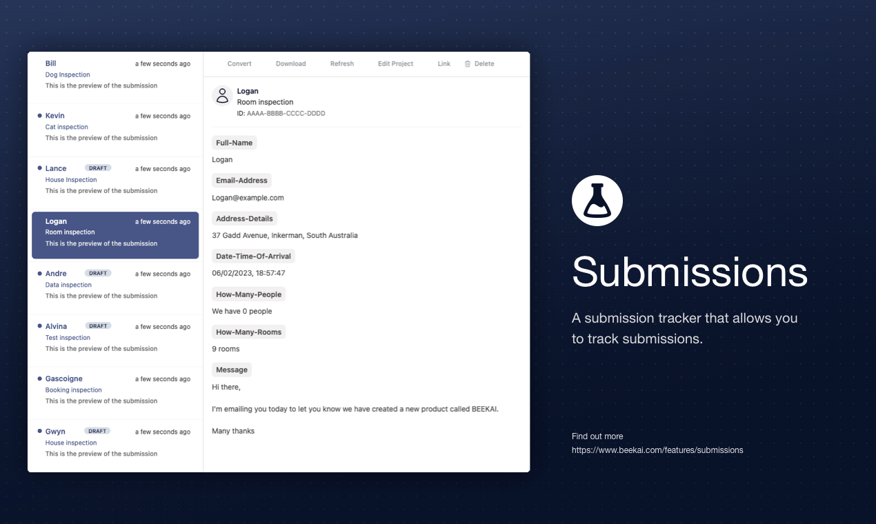screenshot of BEEKAI