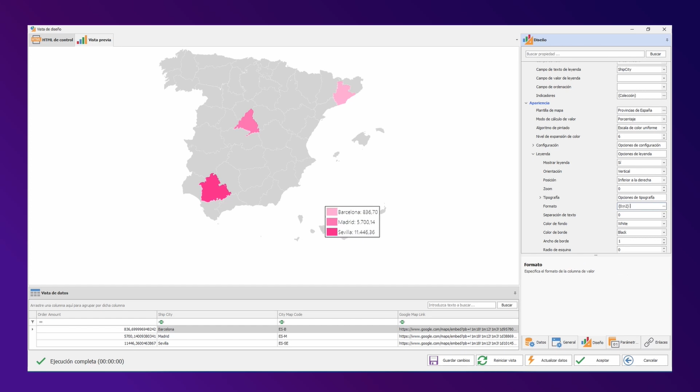 screenshot of BI4Web
