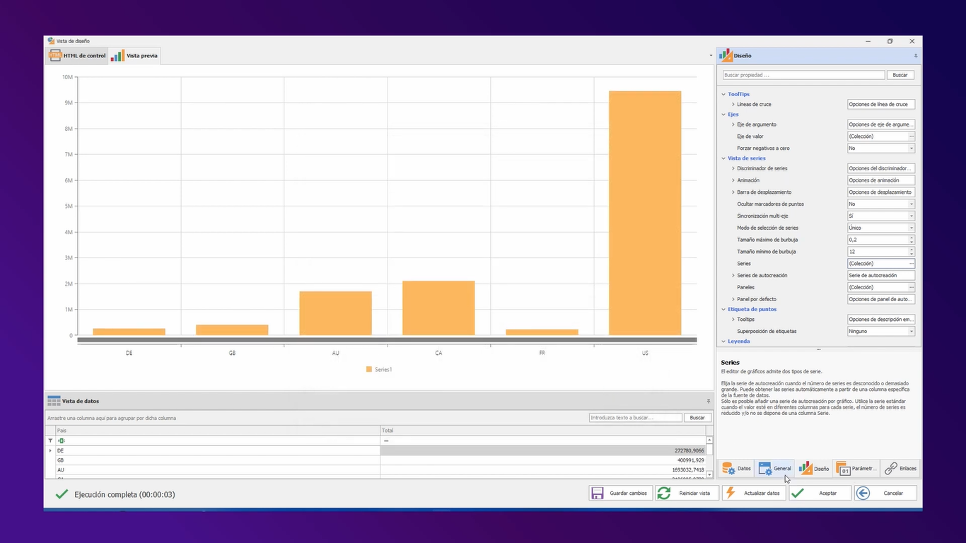 screenshot of BI4Web