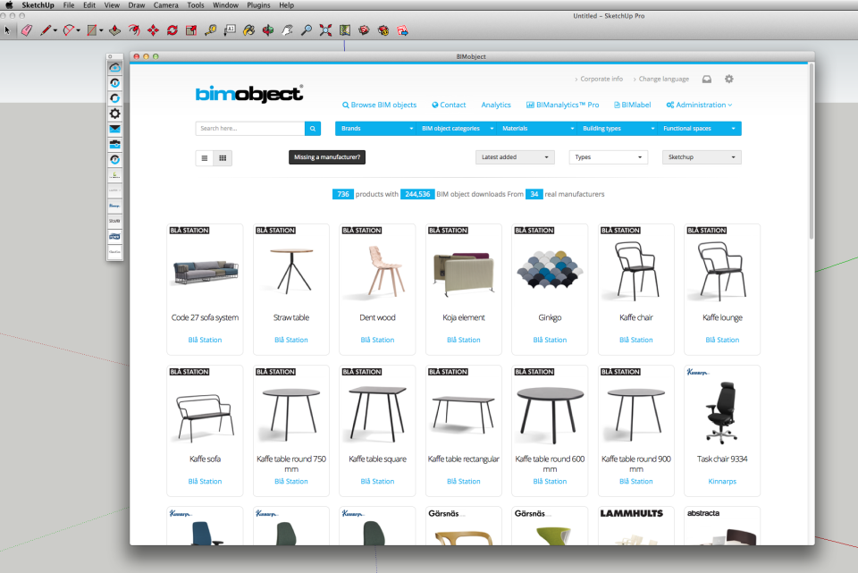 screenshot of BIMobject