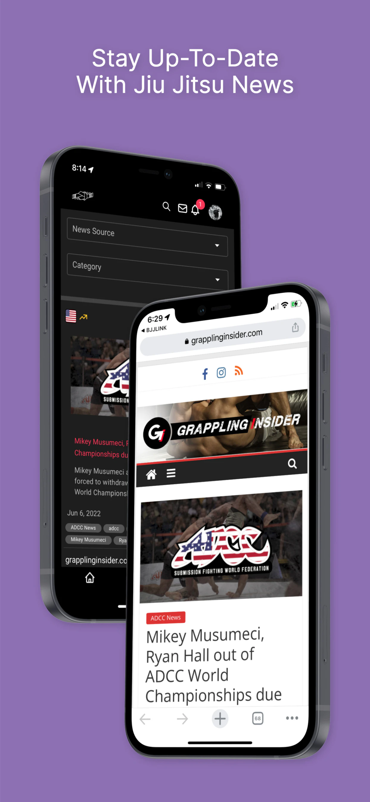 screenshot of BJJLINK