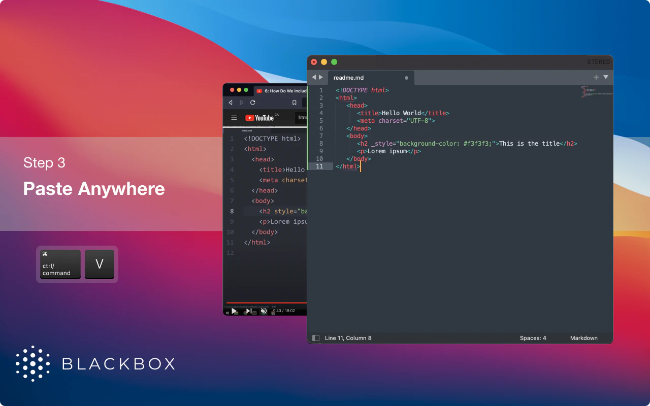 screenshot of BLACKbox