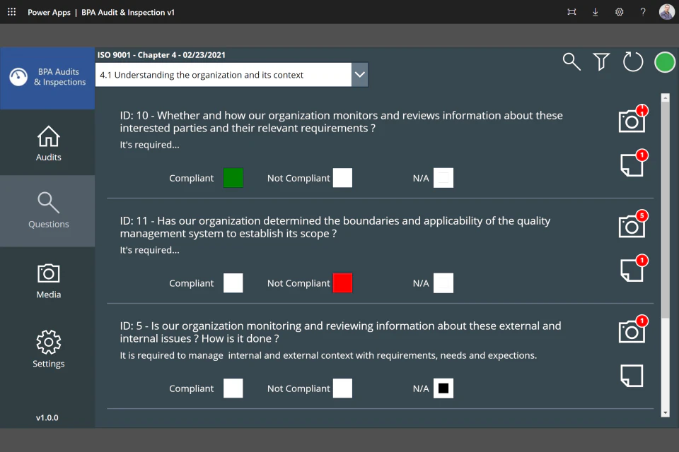 screenshot of BPAQuality365