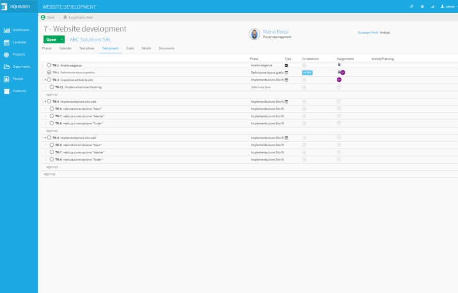 screenshot of BQUADRO