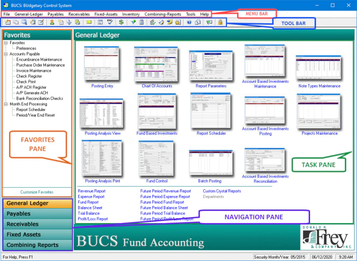 screenshot of BUCS