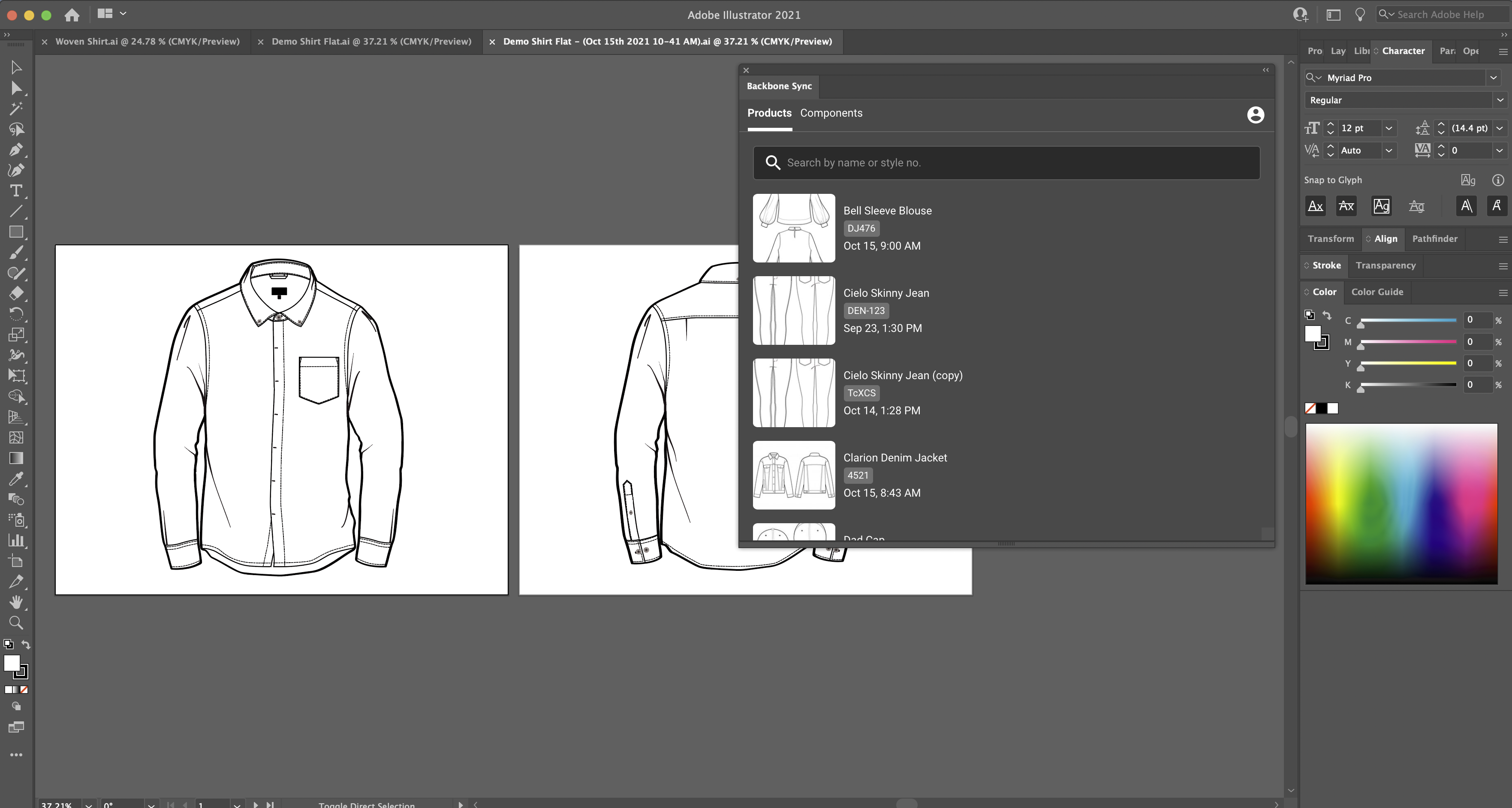 screenshot of Backbone