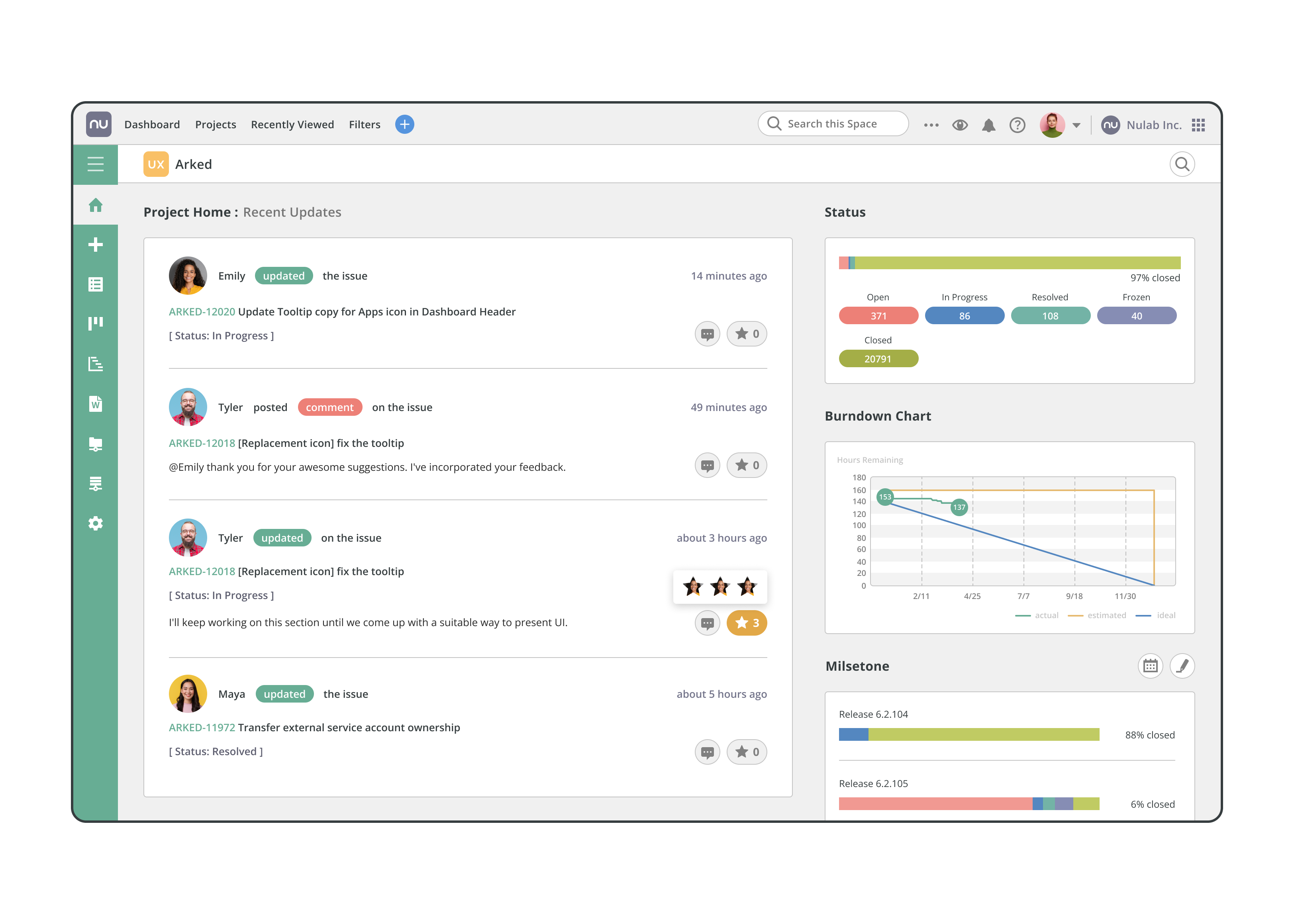 screenshot of Backlog