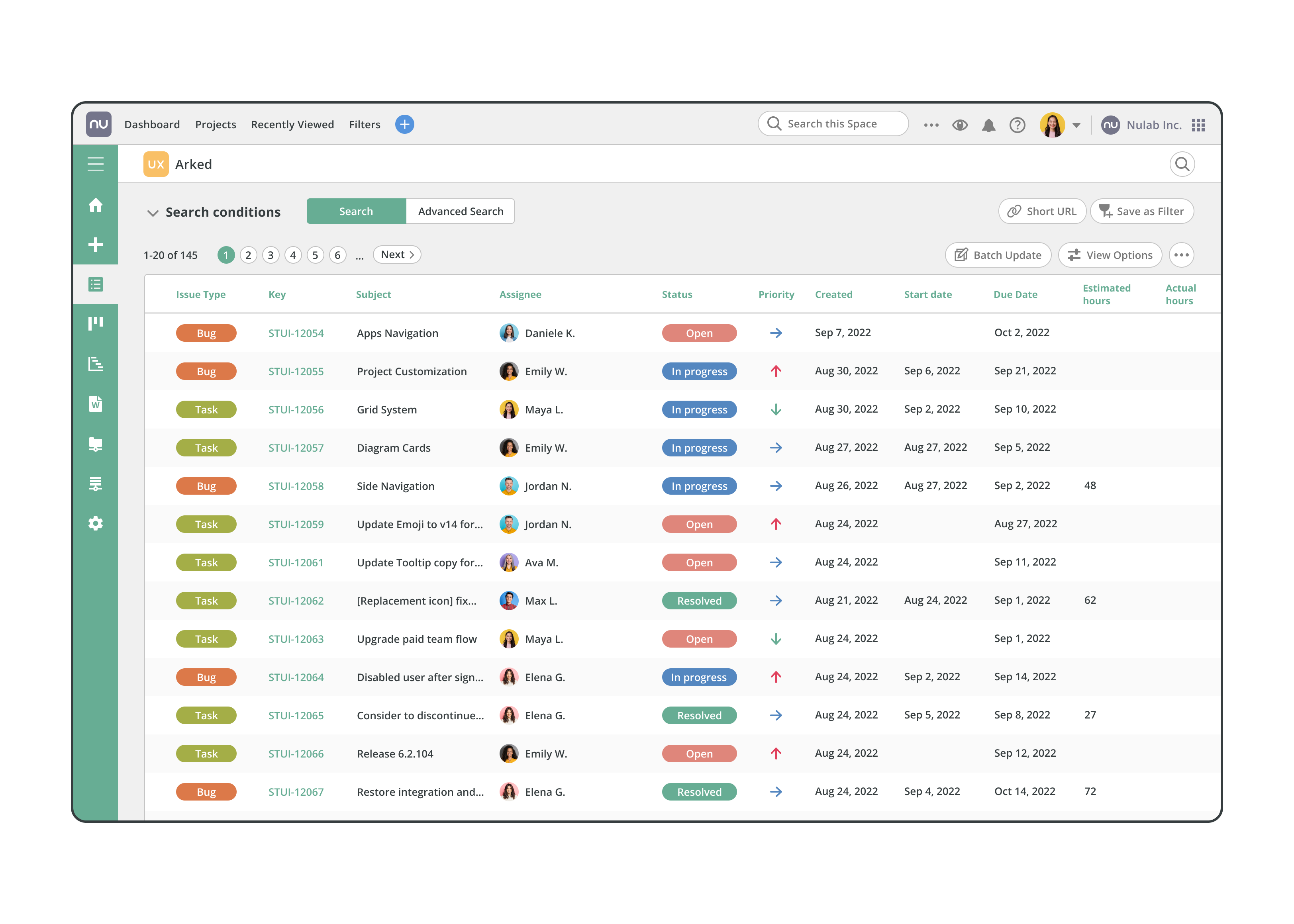 screenshot of Backlog