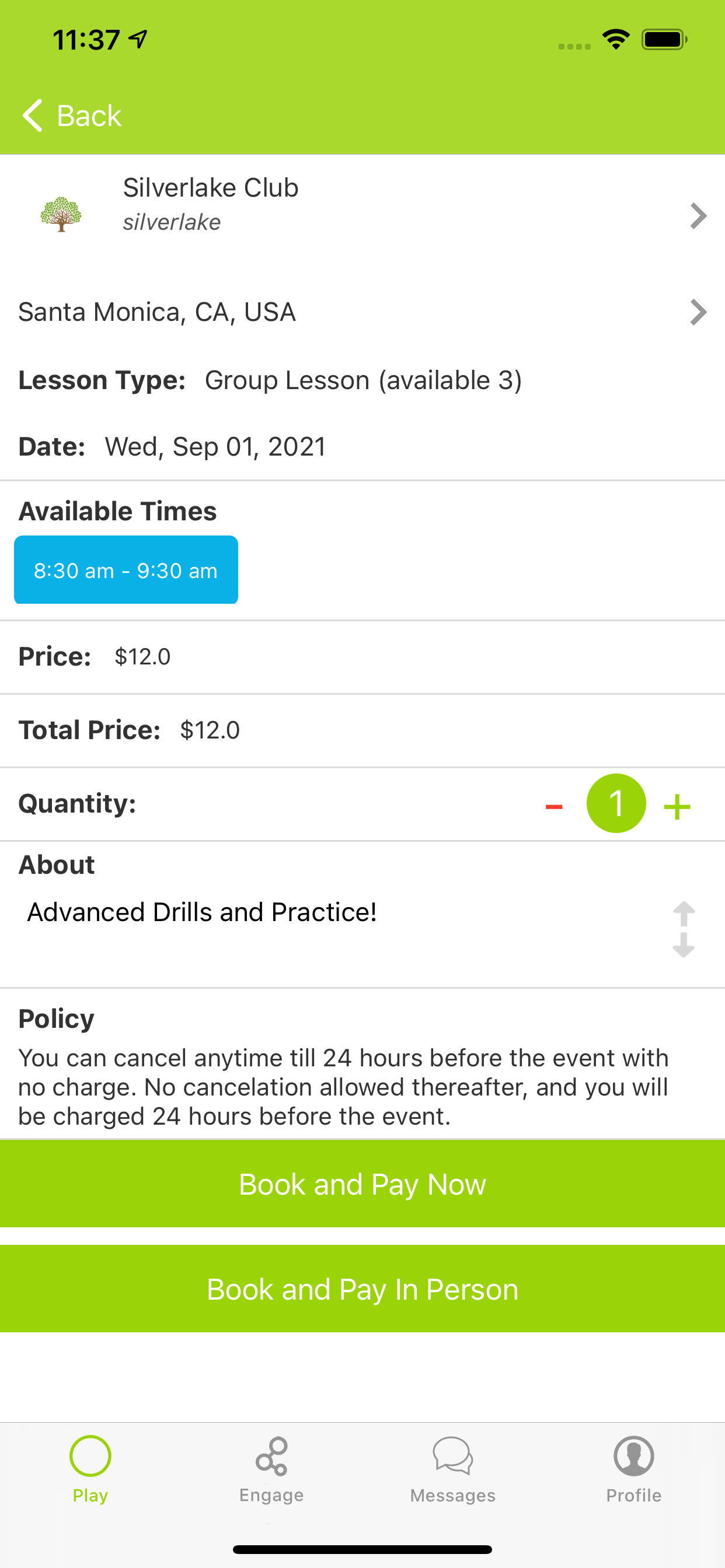 screenshot of Ballbutton