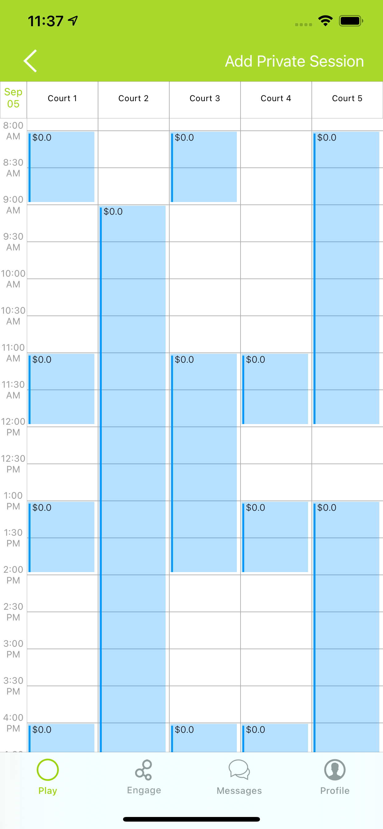 screenshot of Ballbutton