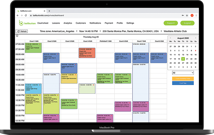 screenshot of Ballbutton