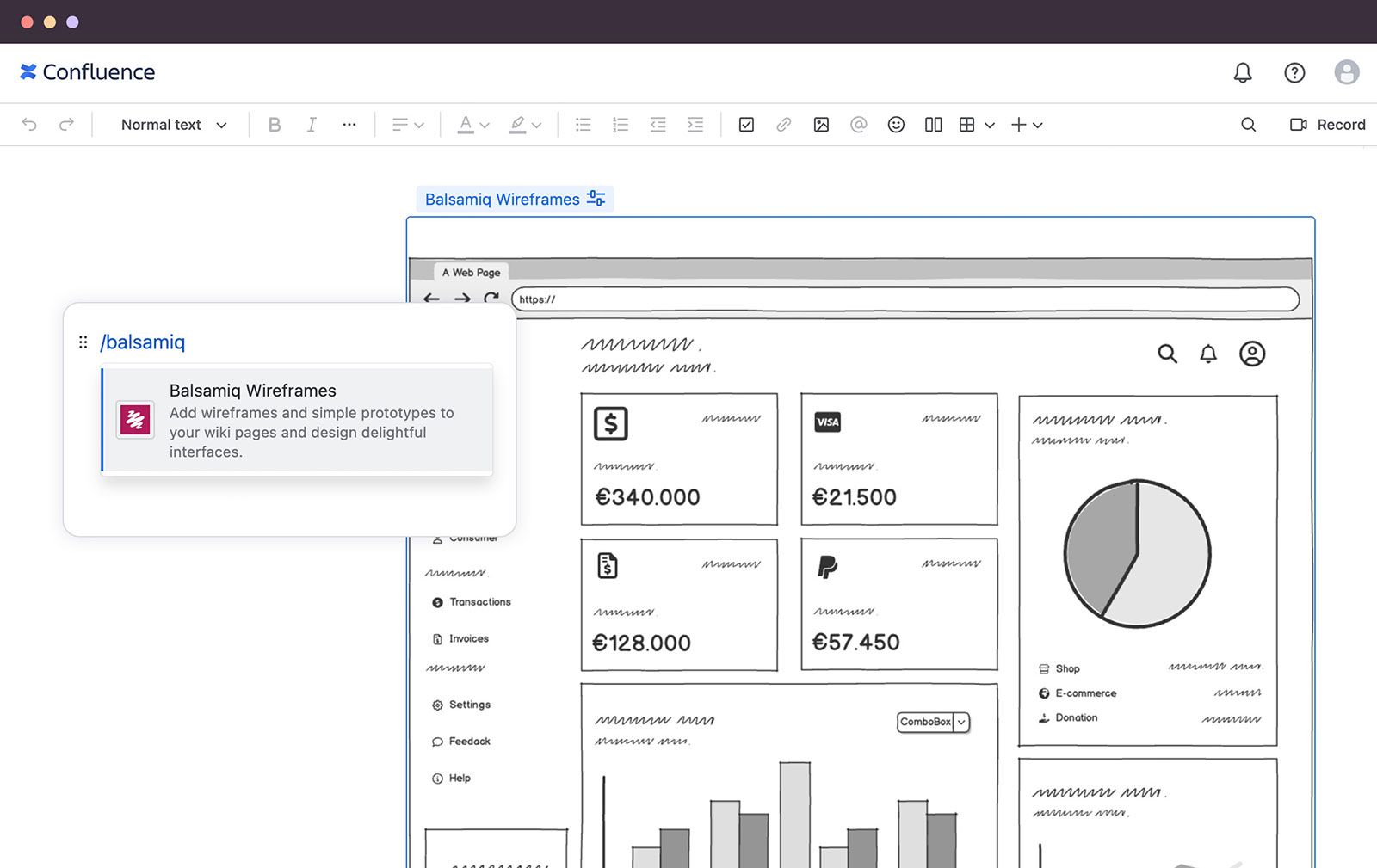 screenshot of Balsamiq