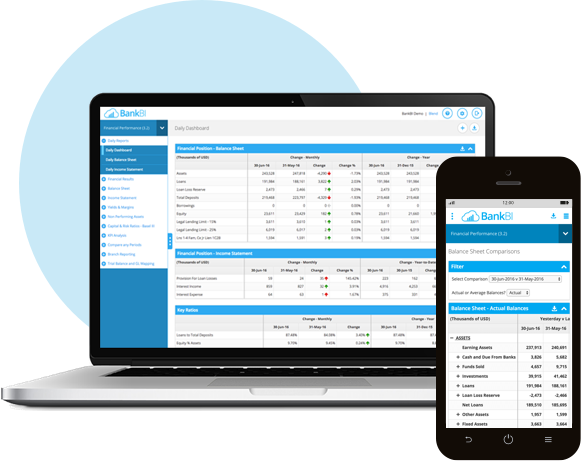 screenshot of BankBI