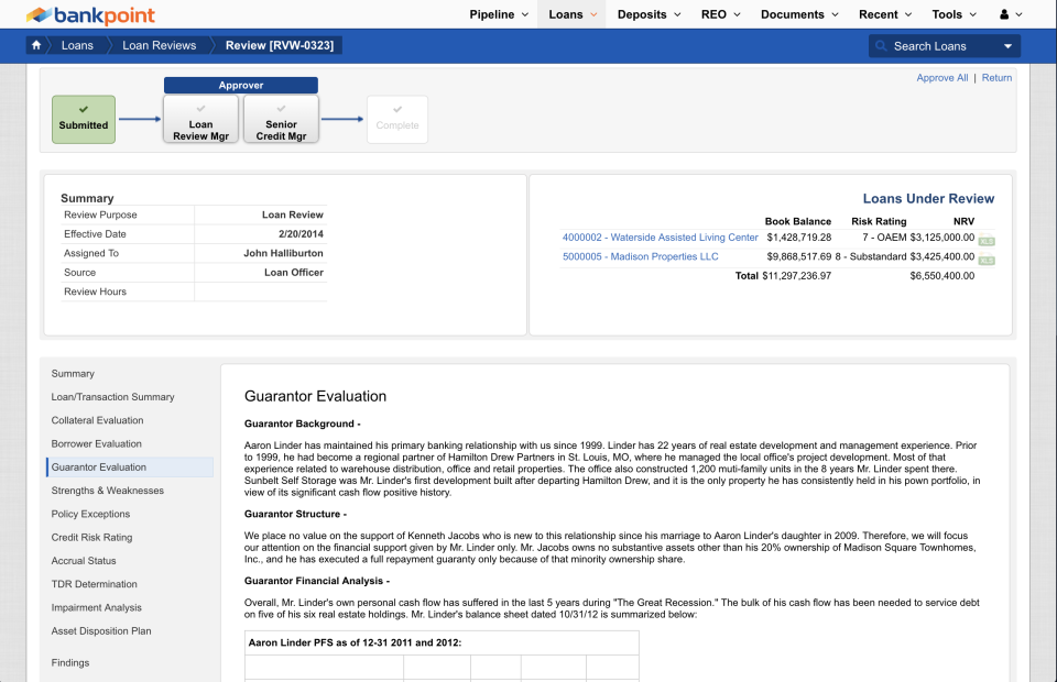 screenshot of BankPoint