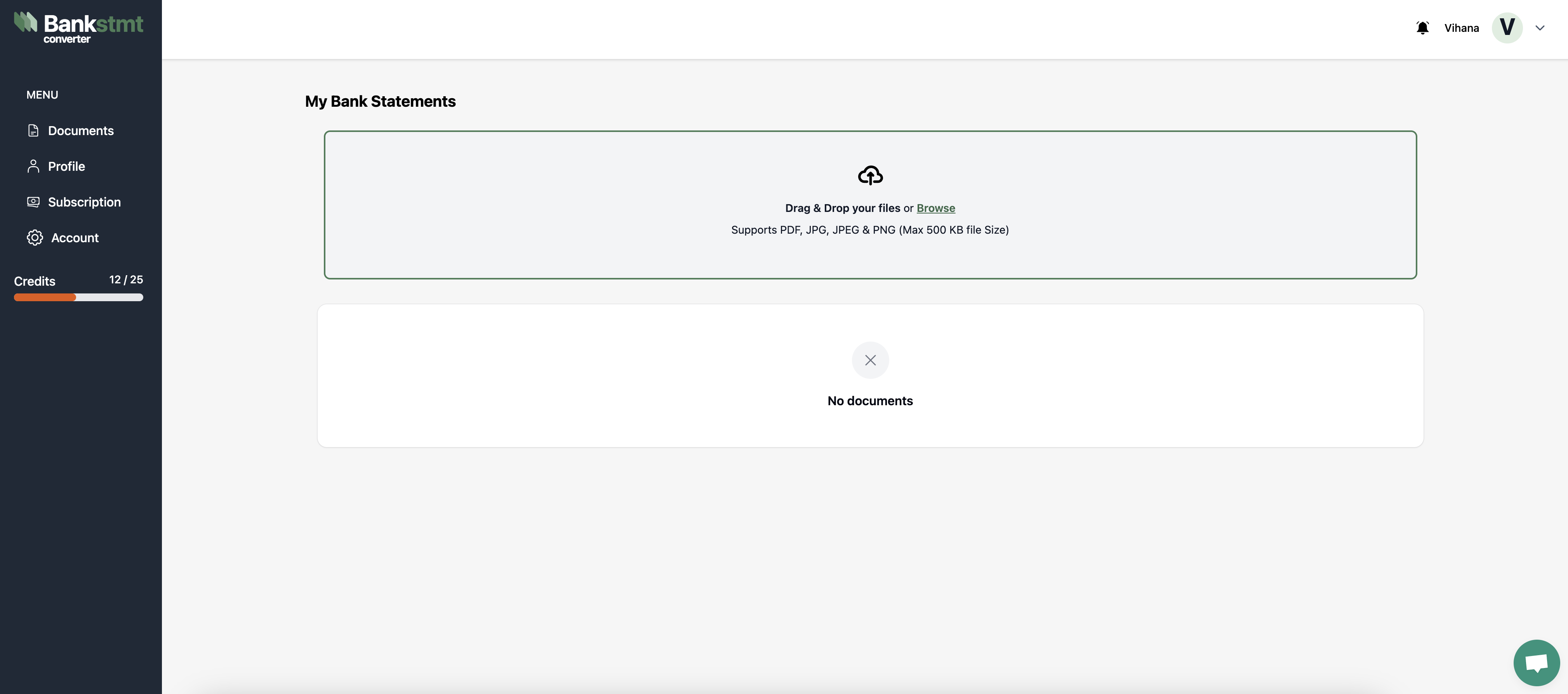 screenshot of BankStmtConverter