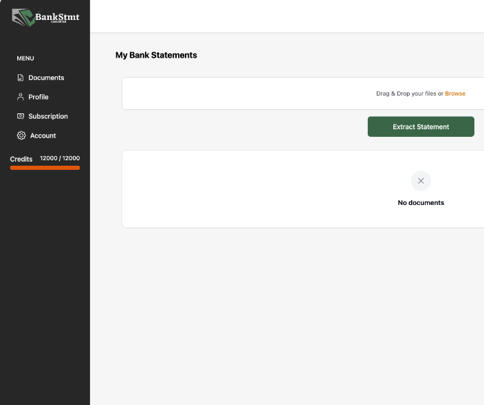screenshot of BankStmtConverter