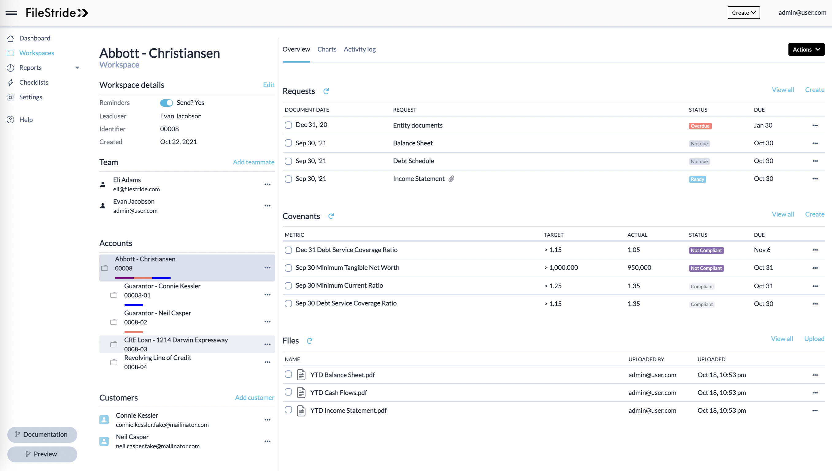 screenshot of BankStride