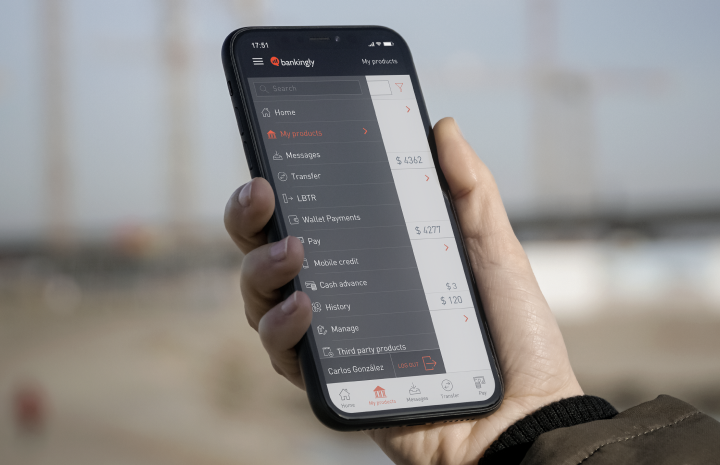 screenshot of Bankingly