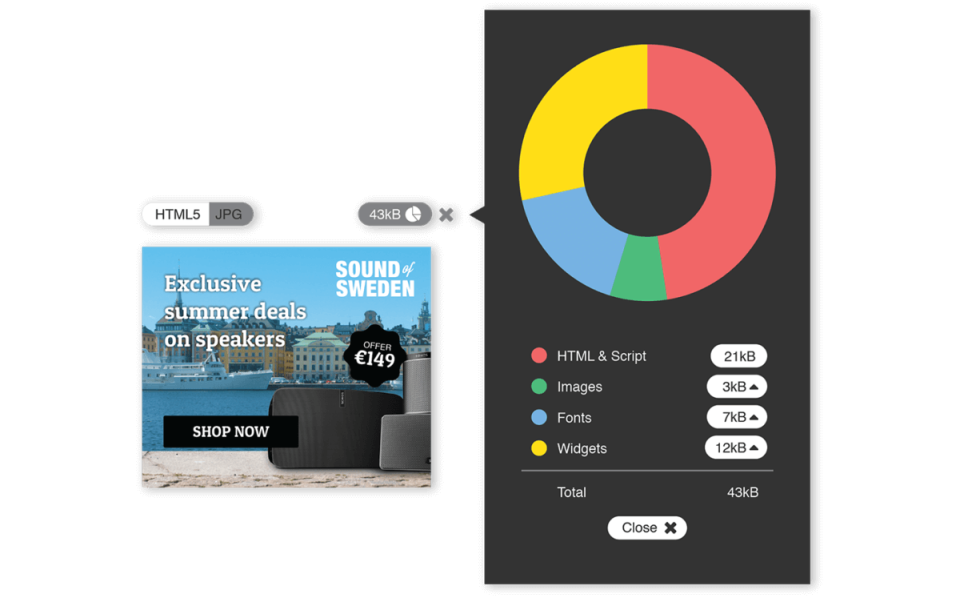 screenshot of BannerFlow