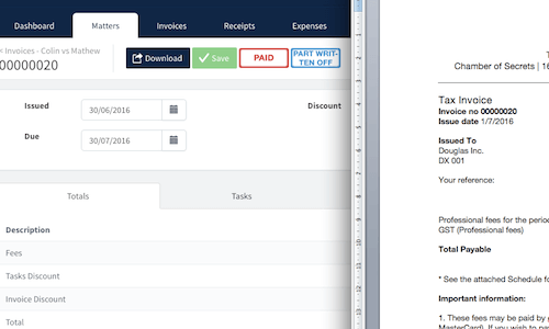 screenshot of BarBooks