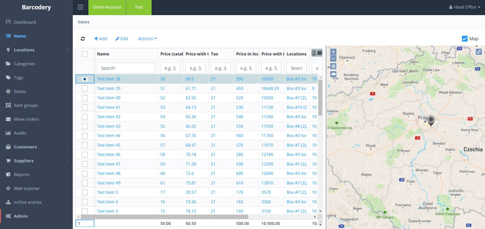 screenshot of Barcodery