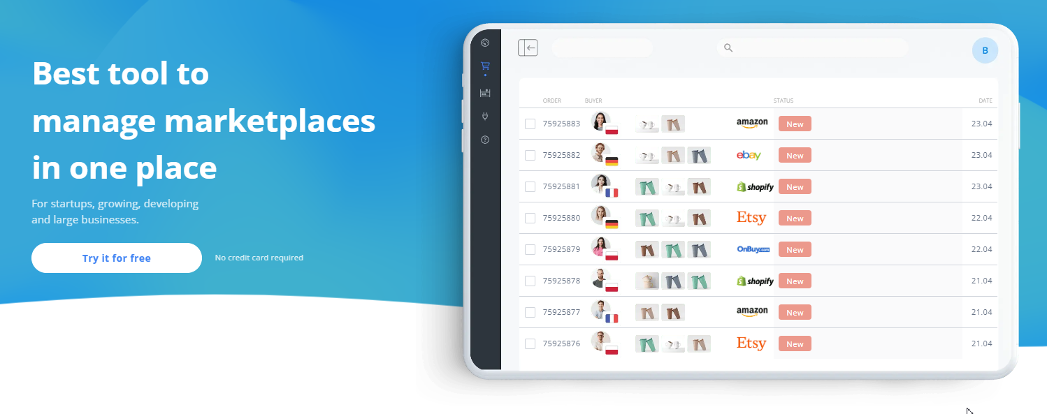 screenshot of BaseLinker