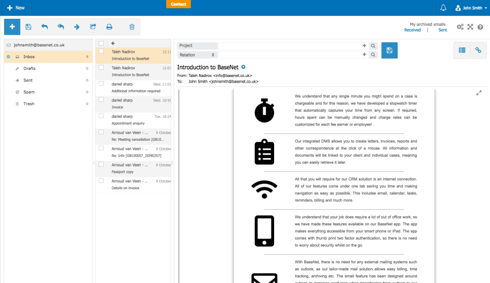 screenshot of BaseNet