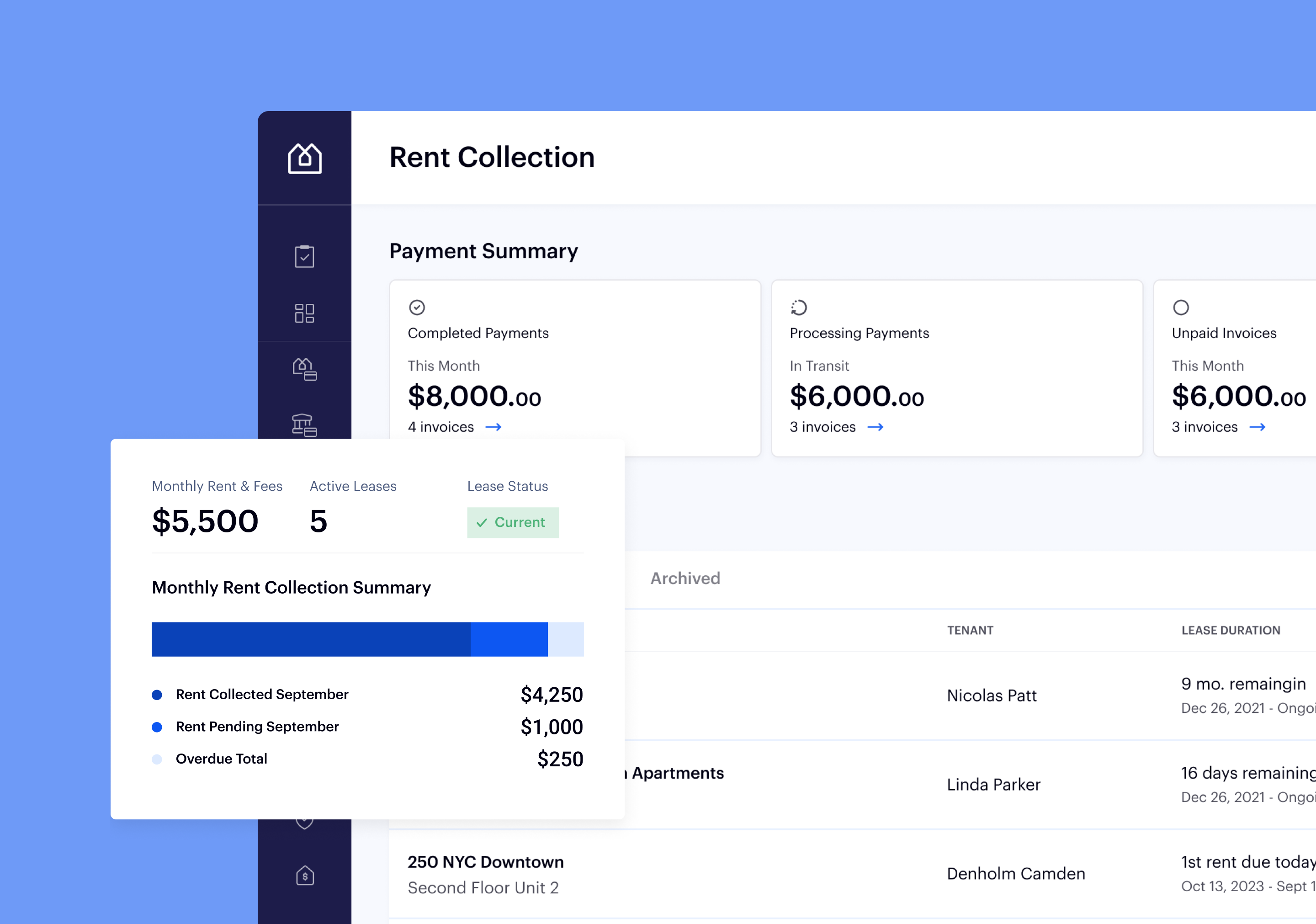 screenshot of Baselane