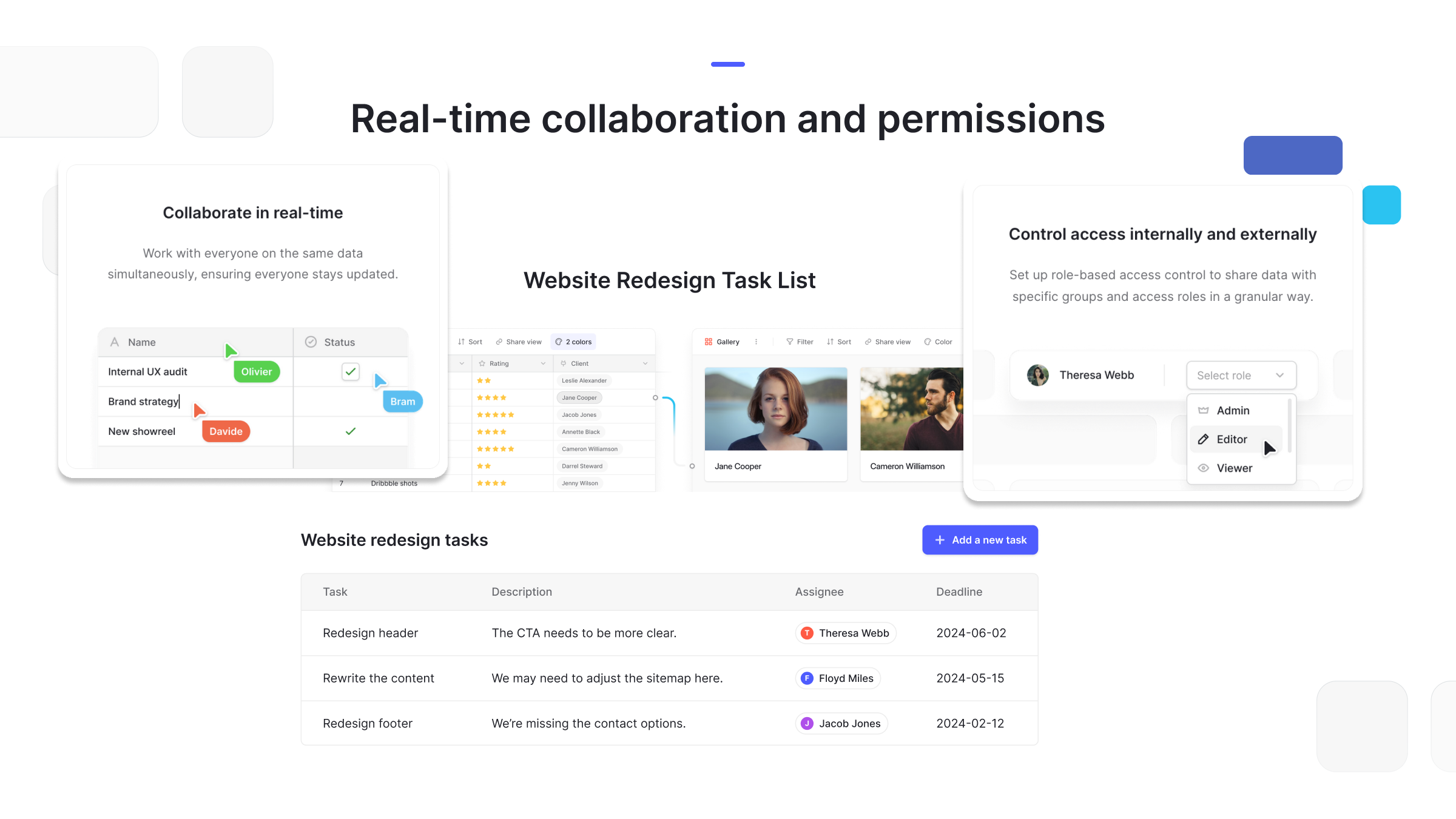 screenshot of Baserow