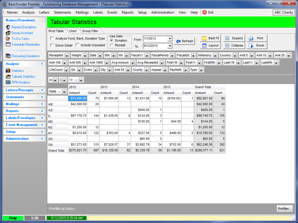 screenshot of BasicFunder
