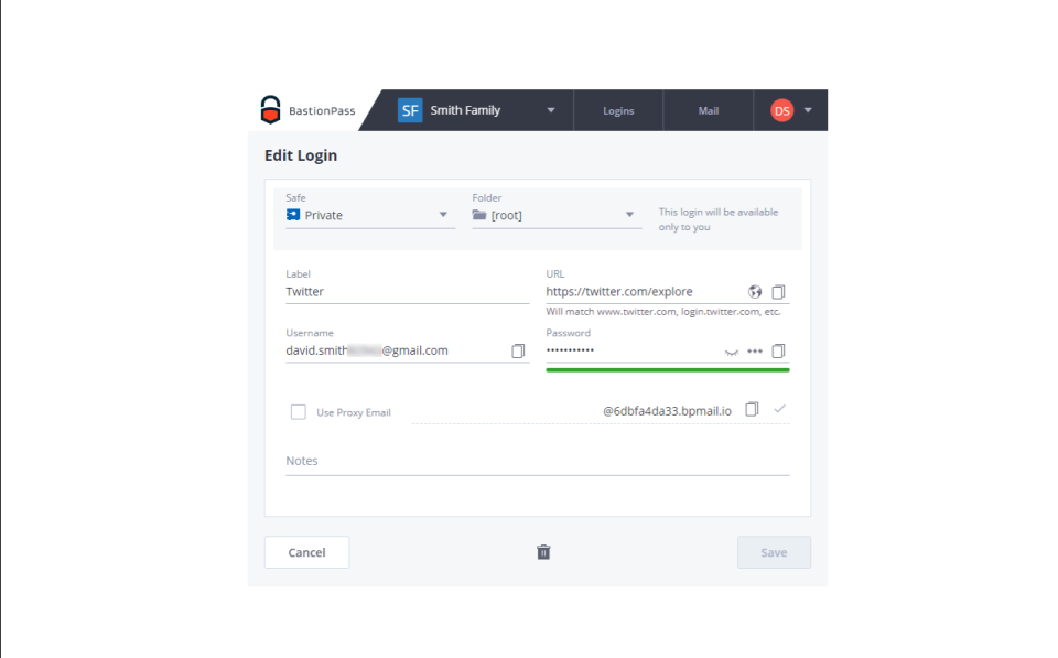 screenshot of BastionPass