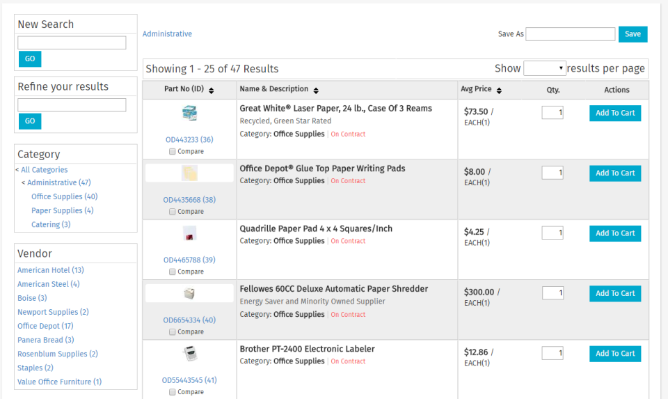 screenshot of Basware