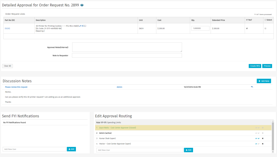 screenshot of Basware