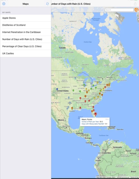 screenshot of BatchGeo